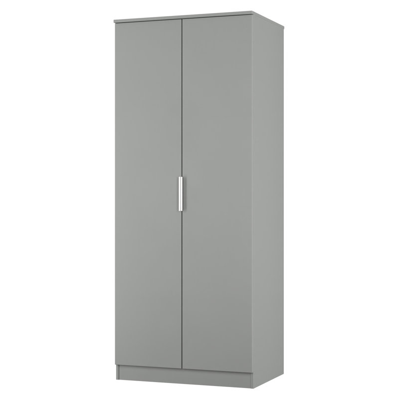 Biernat Manufactured Wood Wardrobe, Uniform Grey/Dusk Grey