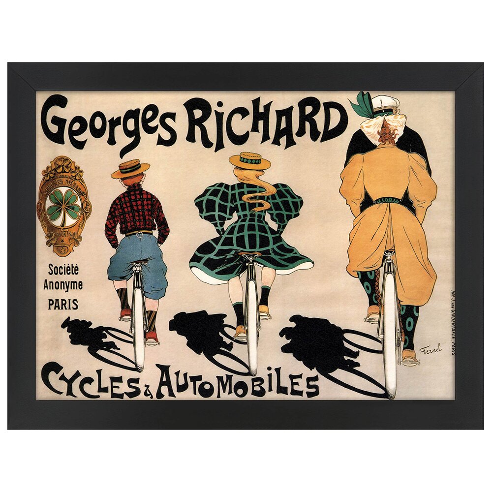 Leinwandbild Werbeplakat Motorräder & Automobile von Georges Richard