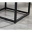 Table d'appoint de rangement contemporaine, blanche