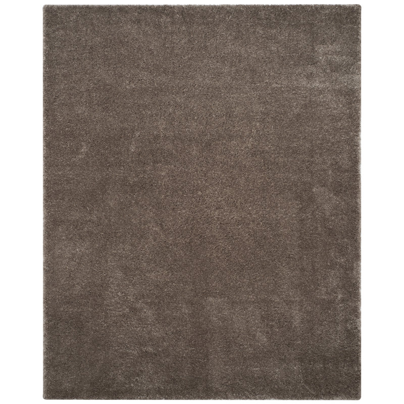 Tapis performance à poil long de couleur unie Hornell, Rectangle 9 pi x 12 pi