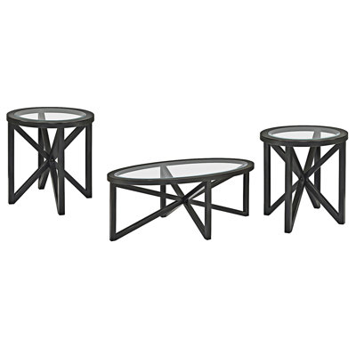 Oval Glass Coffee Table