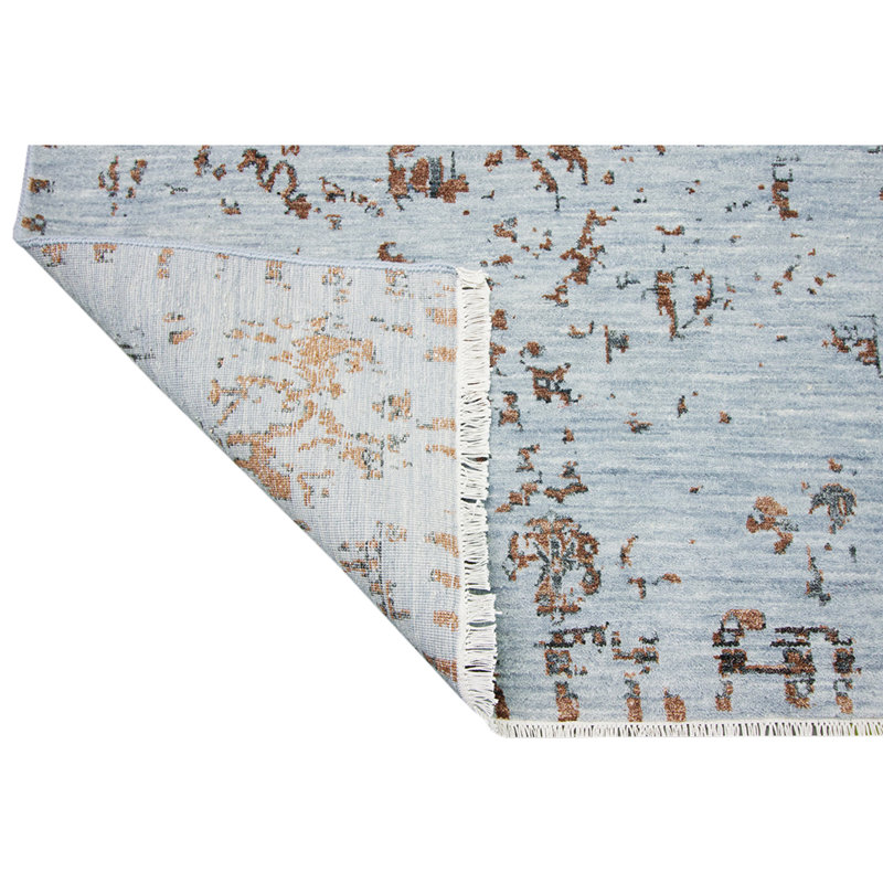Floral Area Rug in Brown, Rectangle 10' x 14'