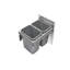 Couvercle en acier pour installation de déchets et de recyclage Contenants et fermeture en douceur pour base à accès complet de 18 po-104615433-115786867