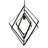 27.5"L Carmen Industrial Black Square Shade Pendant