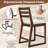Solara 52"W 5-Piece Acacia Solid Wood Outdoor Dining Set with Cushions-322374084