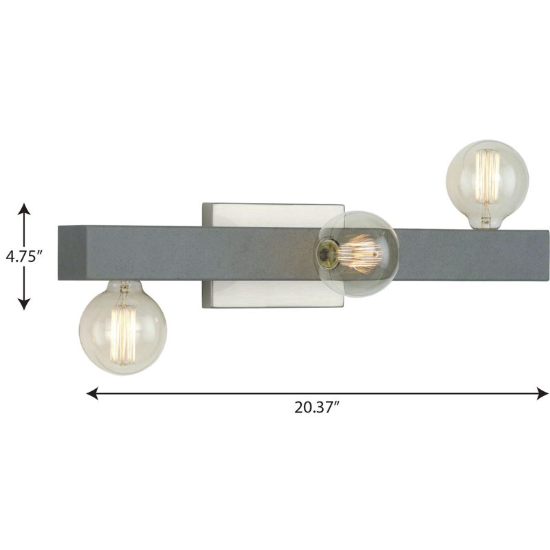 Éclairage de salle de bain 3 lumières Areon