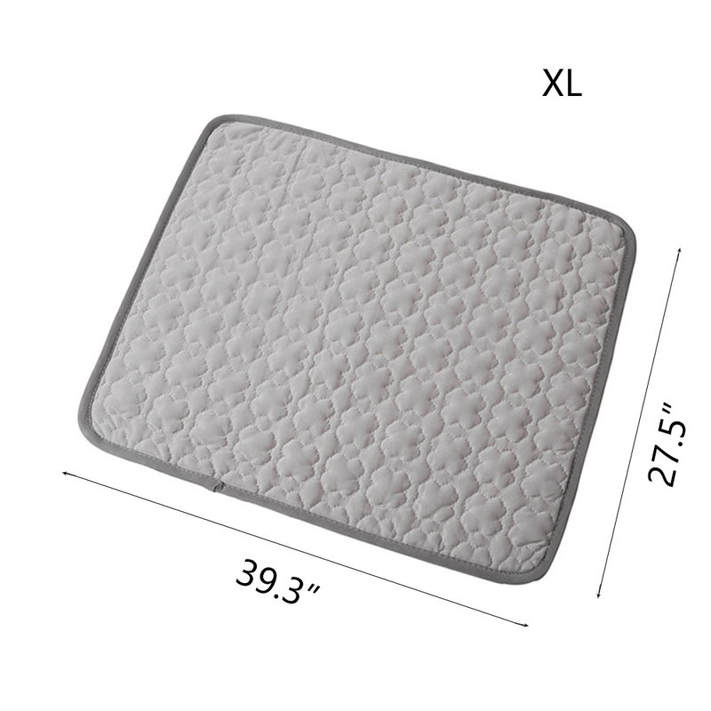 Couverture pour chien, mat, gris, Grand (H 0,8 po x l 39,3 po x P 27,5 po)