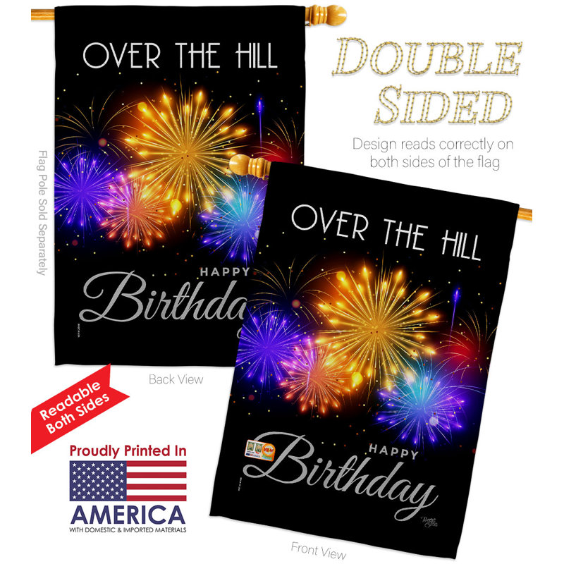 Double Sided 40'' H x 28'' W Polyester House Flag