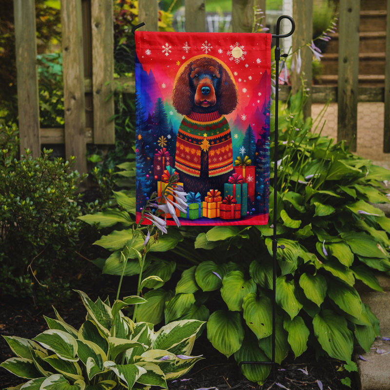 Drapeau de jardin en polyester 2 côtés 15,5 x 11,25 po