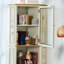 Armoire de coin multifonctionnelle peinte