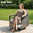 5-Piece Outdoor Patio Rattan Sofa Set With Ottomans And Swivel Chairs-888527091