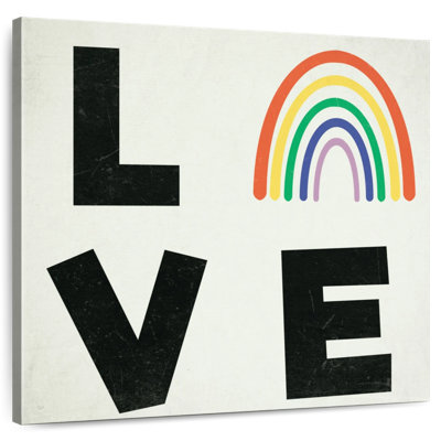Tergel Love Rainbow Typography