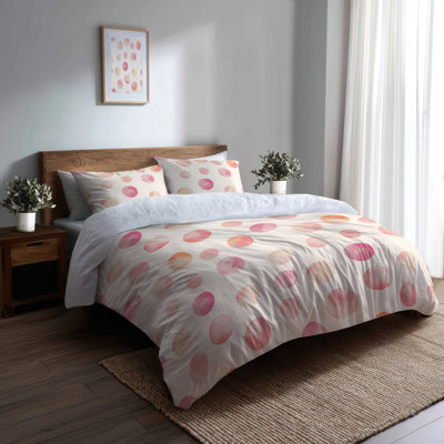 Ensemble de literie 3 pièces French Country - Ensemble de housse de couette et de coussins géométriques