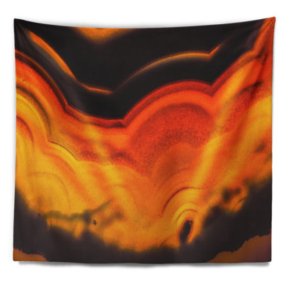 Tapisserie abstraite en agate