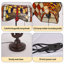 Lampe de table en forme de papillon en verre coloré 14 po Tiffany