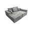 Canapé modulaire gris à 4 places, éponge à mémoire haute densité, moelleux, modulaire pour divers besoins, ou lit double, très large-715613124-715613150-715613147