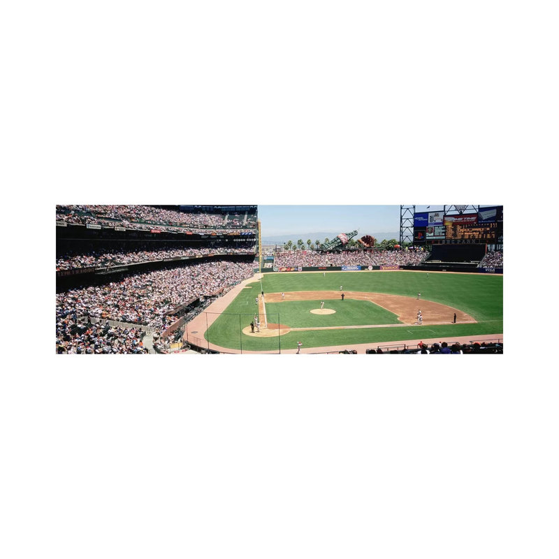 High Angle View Of A Stadium, Pac Bell Stadium, San Francisco, California, USA by Panoramic Images - Panoramic Gallery-Wrapped Canvas Giclée on Canvas