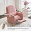 Rocking Chair Nursery with Adjustable Footrest and High Backrest-177397107