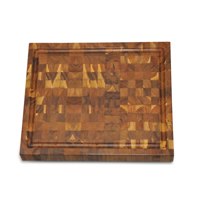 Rectangular Teak Endgrain Cutting Board -  Regal Teak, RC-CB-MD