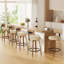 Tabouret de bar pivotant chic en cuir pour un confort et un style ultimes-212838760-212838765