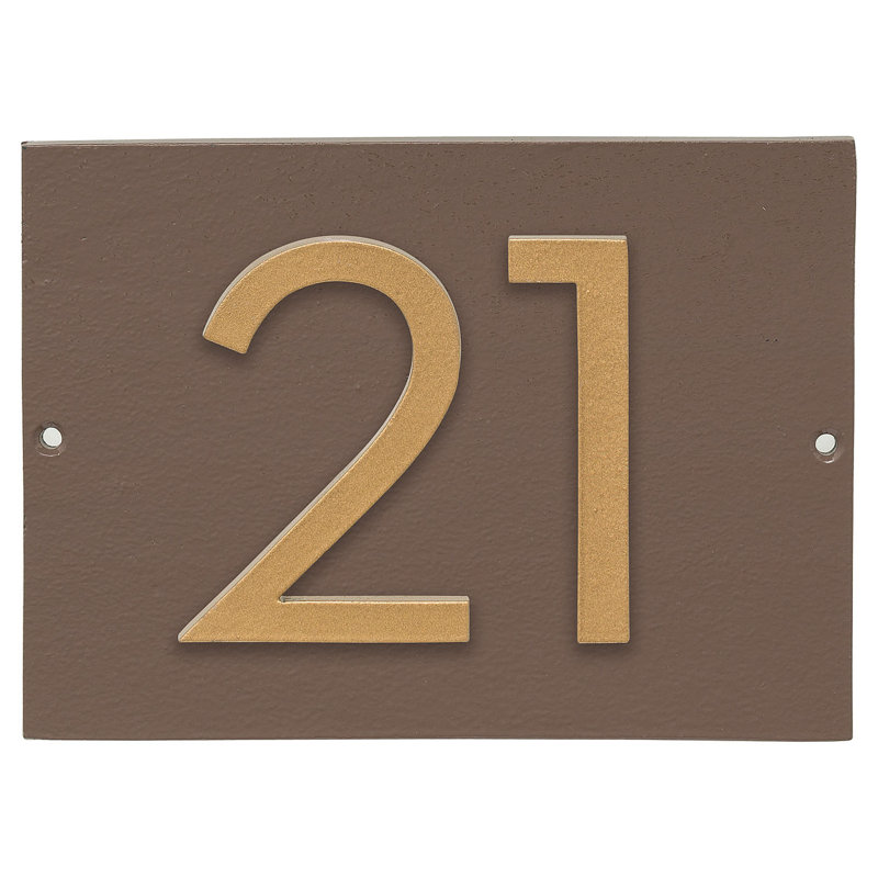 Rectangle Wall Plaque, Sand/Gold, Yes