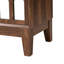 Buffet de rangement à double porte avec accents de Seadrift foncé et miroir, noyer, profondeur de 30,25 po, largeur de 15,29 po, buffet intérieur spacieux, décorations