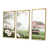 Toile avec cadre flottant or