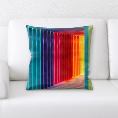 Rainbow Throw Pillow