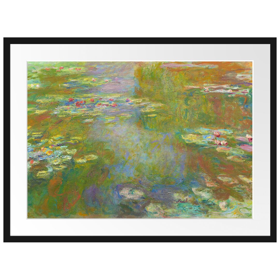 Gerahmter Kunstdruck Lily Pond von Claude Monet