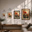 La Botanique Art Deco - Framed Print-169282745-169282750