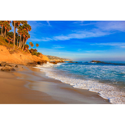 Laguna Beach Coastline by Ron And Patty Thomas - No Frame Print on Canvas