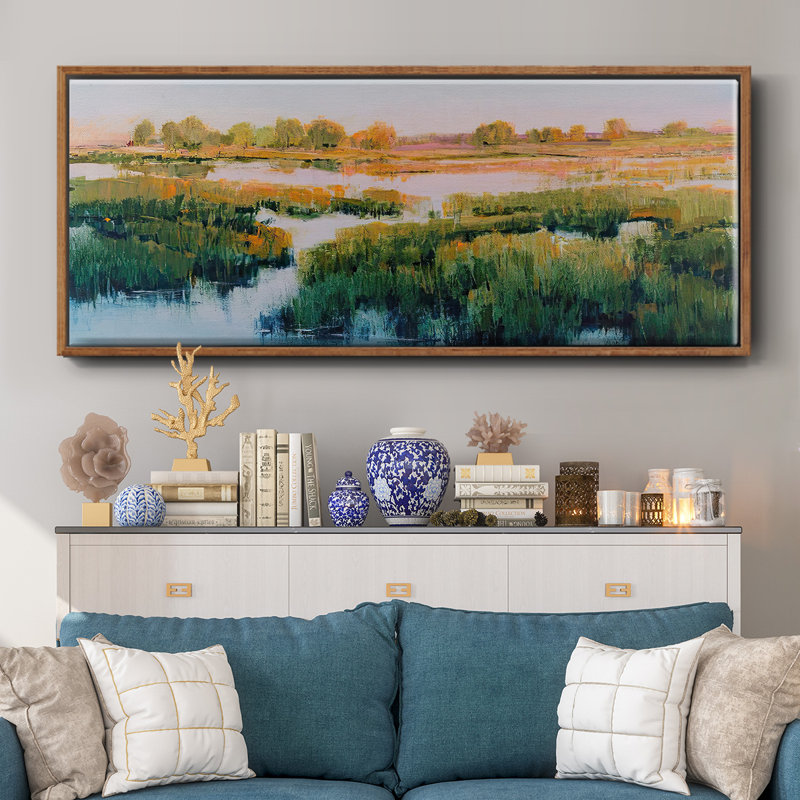 Marshland View II- Framed Canvas