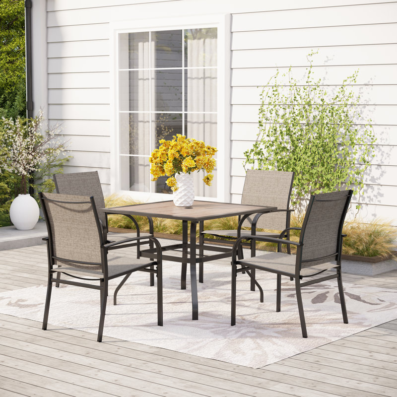 4 - Person Patio Dining Set with, Tan