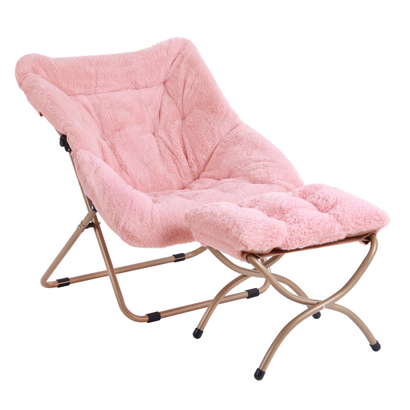 Chaise berçante rembourrée Sametra