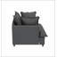 Module de canapé simple surdimensionné de 37 po pour canapé modulaire modulaire, fauteuil à assise large en chenille avec coussins, canapé-lit moderne et confortable rembourré pour salon, appartement, chambre à coucher, 2 couleurs