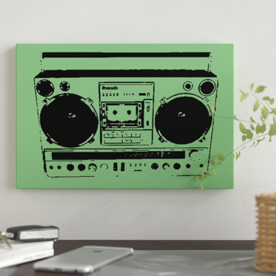 Boom Box - Wrapped Canvas Graphic Art