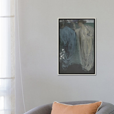 Symphonie en vert et violet - reproduction d'art murale - toile encadrée
