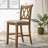 Upholstered Counter Height Barstools, Set of 2