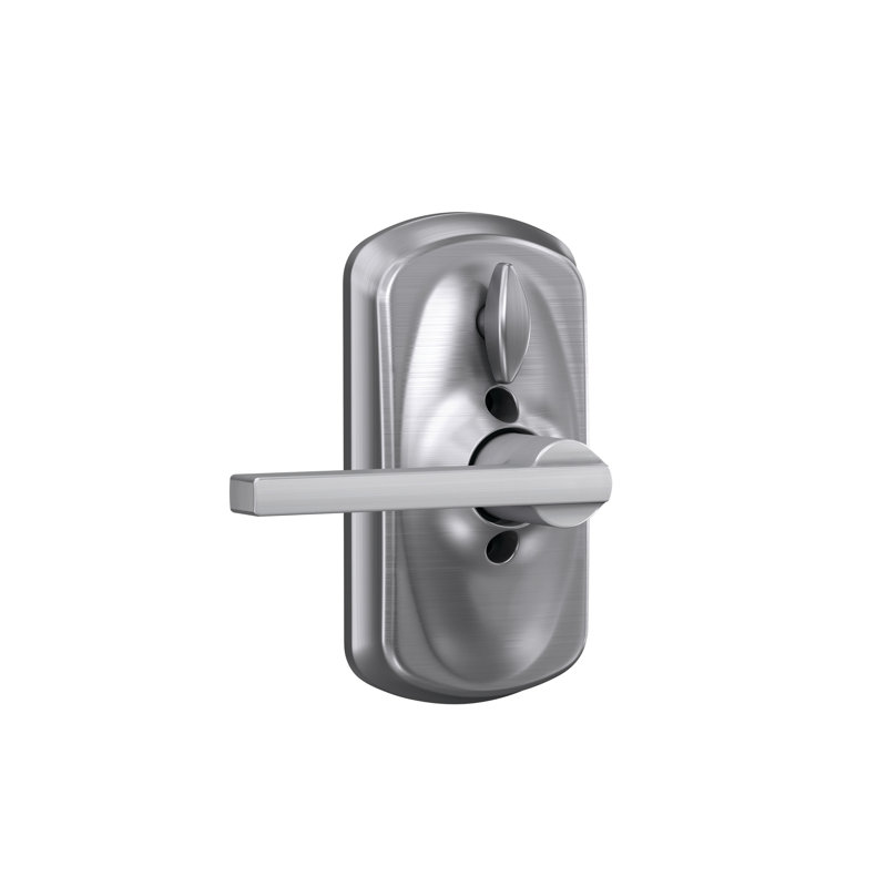 Latitude Keypad Lever with Plymouth Trim, Satin Chrome, Keyed Alike, Yes