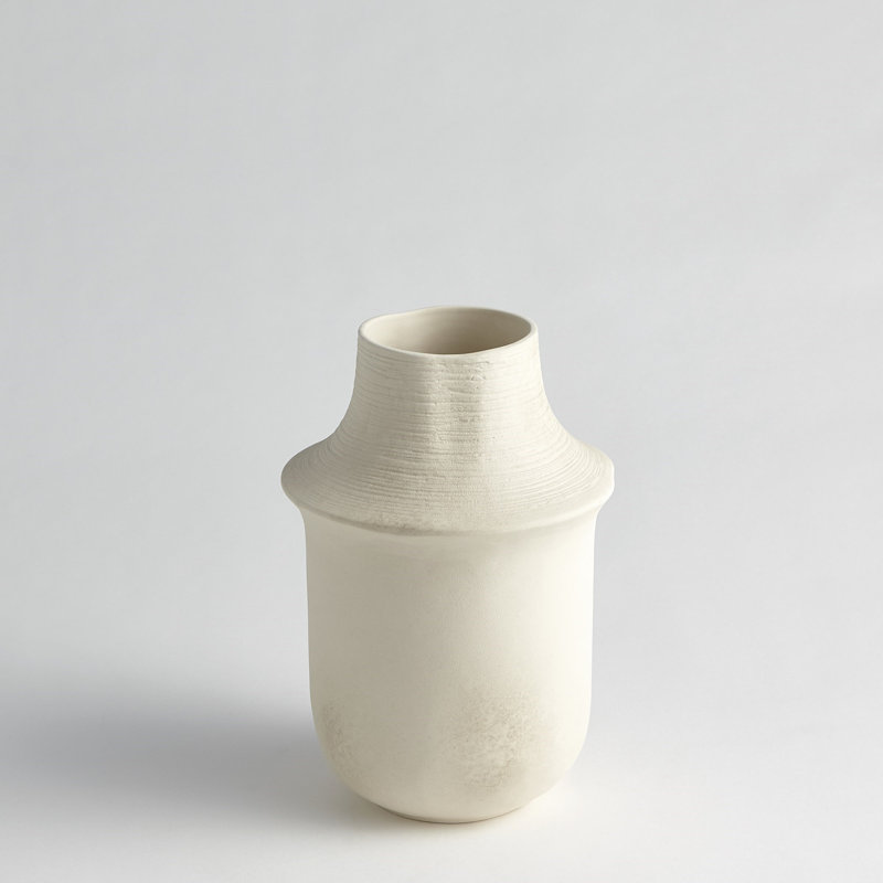 Vase Fladis - Marbre crème mat - Court