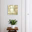 Key cabinet for home, Opens to the right, 30x30x5, Black, Delicate flowers and leaves elegant pattern, 