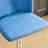 2pcs Adjustable Height Bar Stools In Blue - Pu Leather, 360° Swivel, Ergonomic Back With Waist Support, Heavy-duty Base 17.7 Inch Modern Leather Swivel Of 2 Seat 25-33 Inch, Blue, For Home Pub