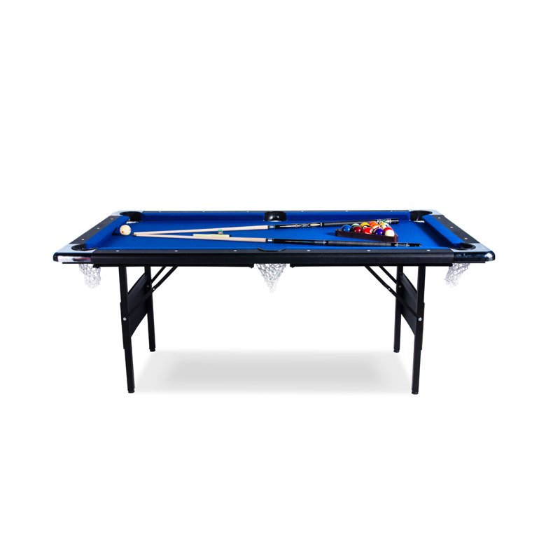 RACK Vega 6-Foot Folding Billiard/Pool Table (Blue)
