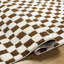 Tapis brun / crème en polyester tissé à la machine Carmin-1176955714