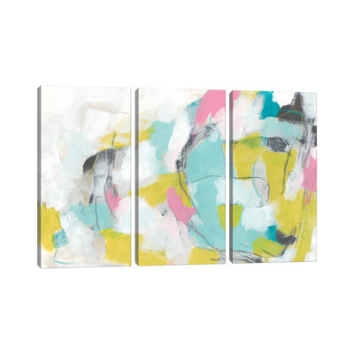 New Slang II - Canvas Wall Art Set - Wrapped Canvas (Set of 3)