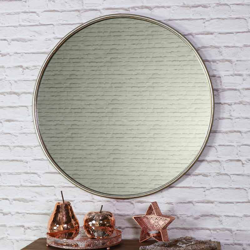 Winsted Metal Flat Wall Mirror