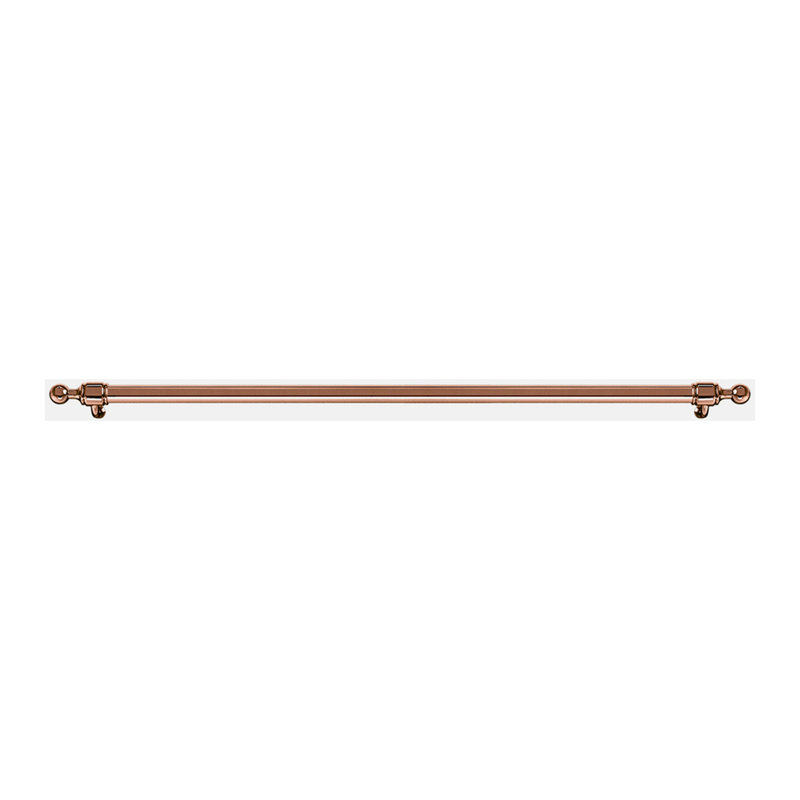 ILVE Nostalgie II Series Upper Handrail, Copper, 3" H x 40" W x 3" D