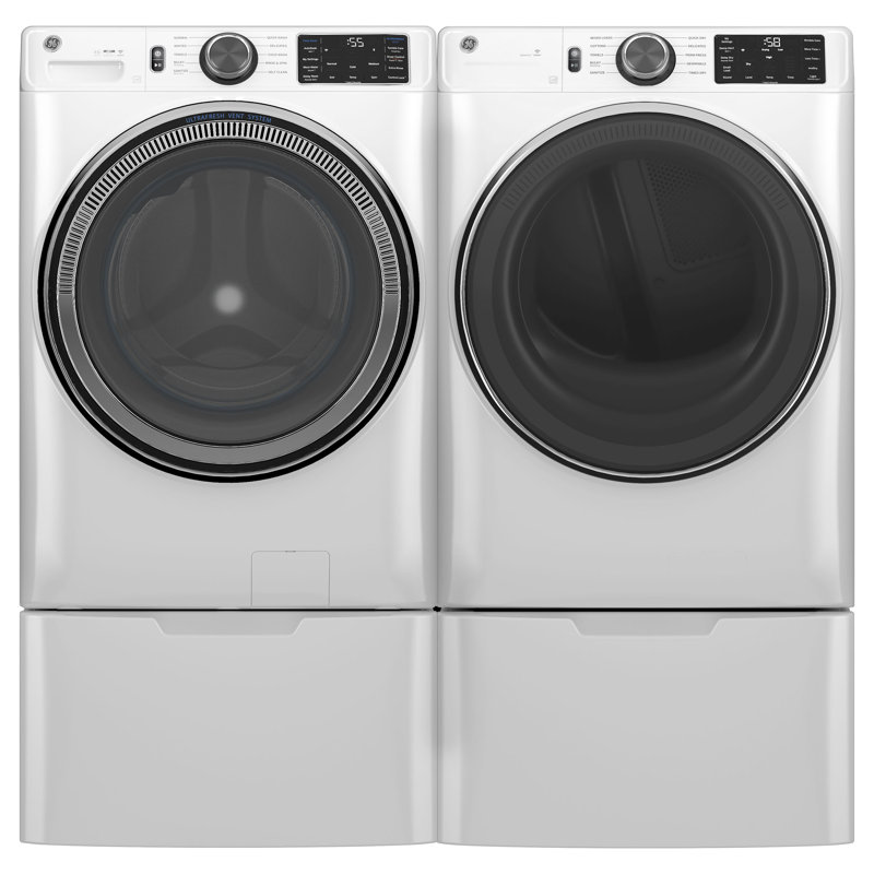 White 5.0 Cu. Ft. Smart Front Load Steam Washer