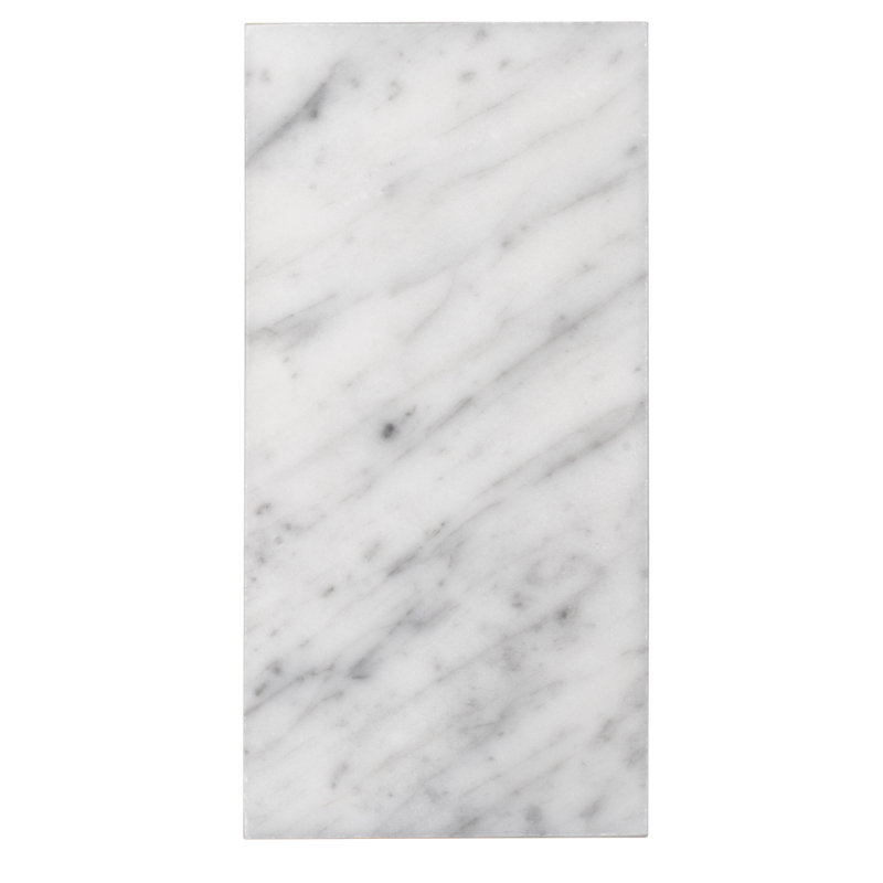 3 x 6 Bianco Carrara Marble Look Subway Tile