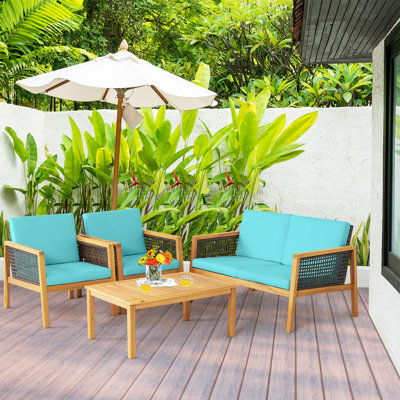 Patiojoy 4 - Person Patio Conversation Set